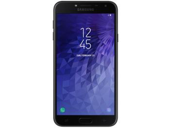 Smartphone Samsung Galaxy J4 16GB Preto 4G - 2GB RAM Tela 5,5” Câm. 13MP + Câm. Selfie 5MP