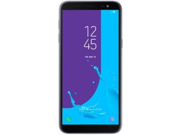 Smartphone Samsung Galaxy J6 32GB Prata - Dual Chip 4G Câm. 13MP + Selfie 8MP Flash