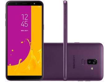 Smartphone Samsung Galaxy J8 64GB Violeta 4G - 4GB RAM Tela 6â€ CÃ¢m. 16MP + 5MP + Selfie 16MP