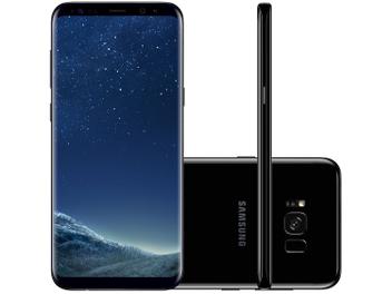 Smartphone Samsung Galaxy S8+ 64GB Preto Dual Chip - 4G Câm. 12MP + Selfie 8MP Tela 6.2” Quad HD