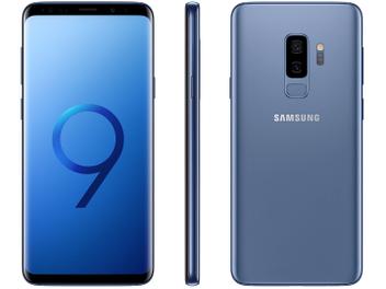 Smartphone Samsung Galaxy S9+ 128GB Azul 4G - 6GB RAM Tela 6,2” Câm. Dupla + Câm. Selfie 8MP