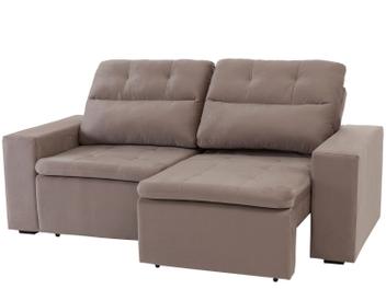 Sofá Retrátil e Reclinável 3 Lugares - Agatha Gralha Azul