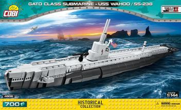Submarino Americano USS Wahoo Gato Class SS-238 - Blocos de Montar 700 Peças - World War II - 1/144 - Cobi