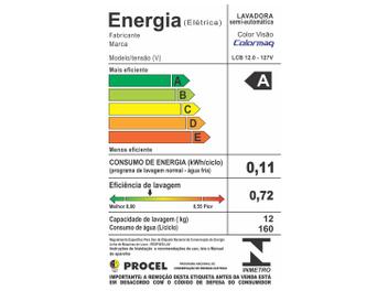 Tanquinho 12Kg Colormaq - LCB12 Desligamento Automático Lava Edredom