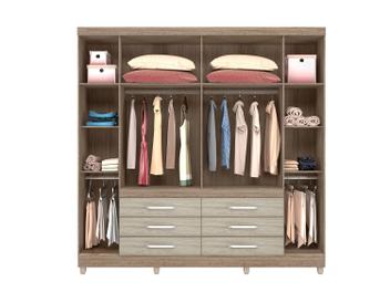 Guarda-roupa Casal 6 Portas 6 Gavetas Demóbile - Paris II