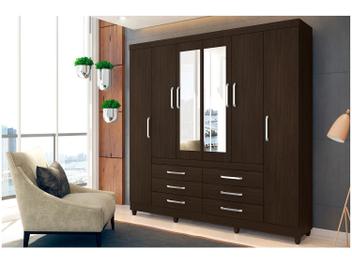 Guarda-roupa Casal 6 Portas 6 Gavetas Demóbile - Paris II