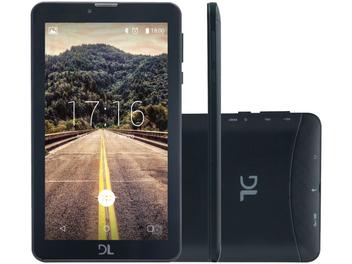 Tablet DL Mobi Tab 8GB 7” 3G Wi-Fi - Android 7 Nougat Proc. Quad Core Câmera Integrada