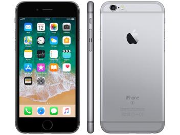 iPhone 6s Apple 32GB Cinza Espacial 4G Tela 4.7â - Retina Câm. 12MP + Selfie 5MP iOS 11 Chip A9