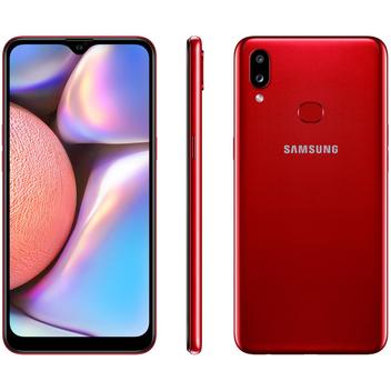 Smartphone Samsung Galaxy A10s 32GB Vermelho - 4G 2GB RAM 6,2” Câm. Dupla + Selfie 8MP