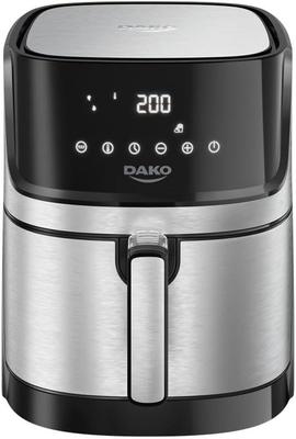 Air Fryer 5 Litros Inox com Painel Digital Dako 127v