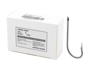 Anzol Albatroz Inox Nº2/0 - 100 Peças