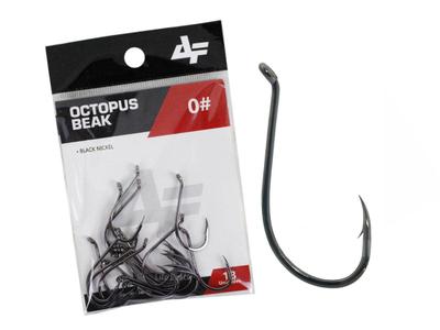 Anzol Albatroz Octopus Beak Black N 6/0 - 6 Peças