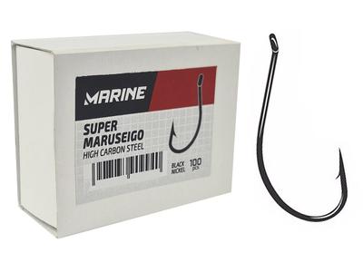 Anzol Marine Sports Super Maruseigo Nº 10 Black - 100 Peças