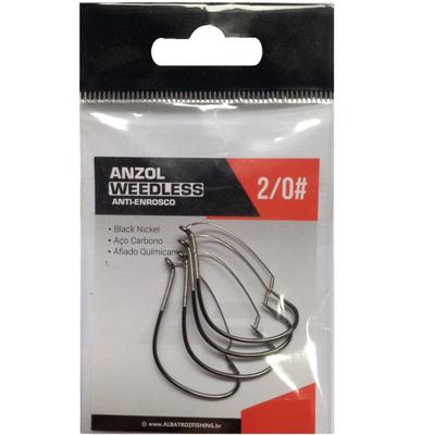 Anzol Wide Gap 2/0 C/ Anti-enrosco P/ Isca Viva 20 unidades