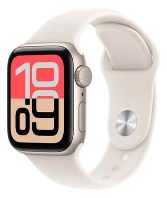 Apple.Watch.SE 3 GPS Caixa estelar de alumínio 44mm Pulseira esportiva estelar P.M - IMPORTSLITORAL