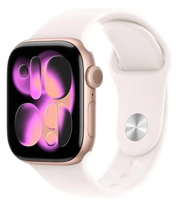 Apple.Watch.Series 11 GPS Caixa cor de ouro rosa de alumínio 42 mm