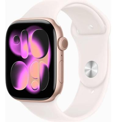 Apple.Watch.Series 11 GPS Caixa cor de ouro rosa de alumínio 42 mm P.M - IMPORTSLITORAL