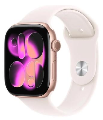 Apple.Watch.Series 11 GPS Caixa cor de ouro rosa de alumínio 46mm P.M