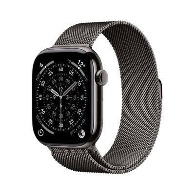 Apple Watch Series 11 GPS + Cellular - Caixa ardósia de titânio  46 mm - Pulseira ardósia estilo milanês  P/M