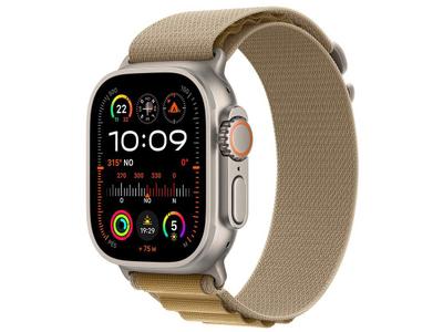 Apple Watch Ultra 2 GPS + Cellular  Caixa natural de titânio de 49 mm  Pulseira loop Alpina canela  G
