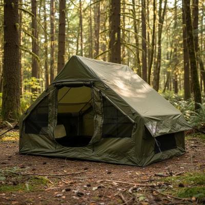 Barraca de Camping Inflável Challet para 3 ou 4 Pessoas  Montagem Rápida