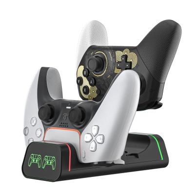 Base de Carregamento para Controle ECHZOVE PS5/Switch/Xbox Preta