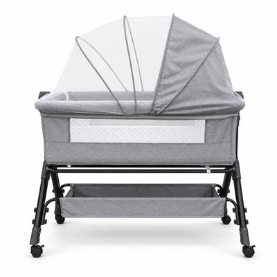 Berço Portátil Moisés Balanço Mosquiteiro Bumper Kids Cinzac