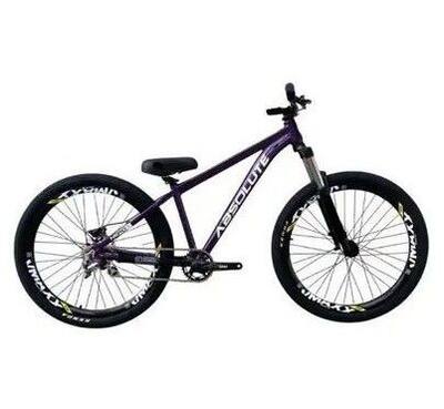 Bicicleta Absolute Nero 5 Aro26 Single Roda Vmaxx Freio a Disco Hidráulico Roxo