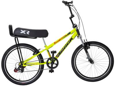 Bicicleta Aro 24" TK3 Track Flip Fire com Banco de Mobilete Aço Carbono