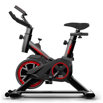 Bicicleta Ergométrica Fitness para Cardio e Musculação com base Cor Preto e Vermelho JC Sports Inercia de 4kg 100kg carga maxima ICQ5