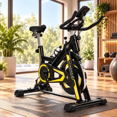 Bicicleta Ergometrica Spinning Profissional 13Kg Inércia Usuários de 1.90m Fitness e Treino Esportivo Verittas