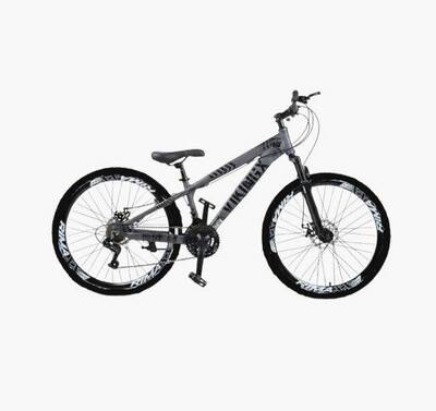 Bicicleta Viking Aro 26 Tuff 25 Aros Vmaxx Freio a Disco 21V Cambios Shimano Grafite fosco Preto Do Grau Lancamento