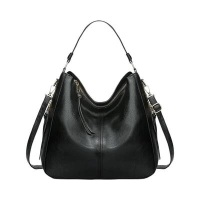 Bolsa de Ombro Feminina de Couro Didabear - Grande Capacidade, Estilo Vintage