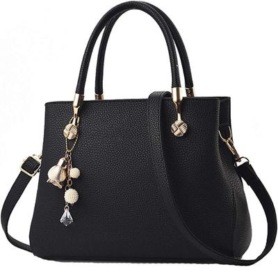 Bolsa Feminina Baú Média Tote Alça De Mão E Transversal de Mão Casual Passeio Barata Grande Presente