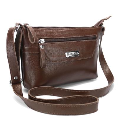 Bolsa Feminina em Couro Legitimo Alça Transversal Pequena Road Seven