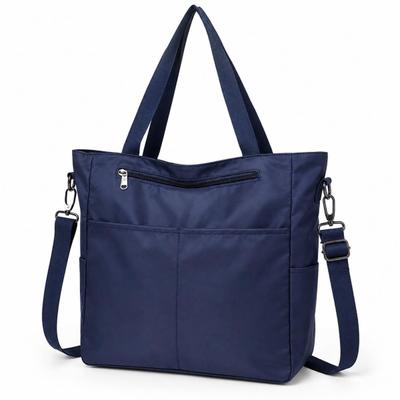 Bolsa Feminina Grande Nylon Resistente Impermeável Com Alça Transversal e Ombro Ajustável Trabalho Faculdade Escola