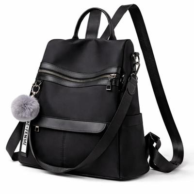 Bolsa Mochila Feminina Alça Transversal e Costas Impermeável