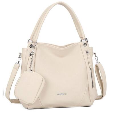 Bolsa Mochila Feminina Grande De Ombro Com Alça Transversal De Couro PU TM9034 LING