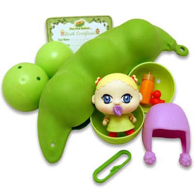 Brinquedo colecionável Thin Air Brands Pea Pod Babies com acessórios