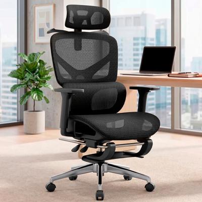 Cadeira de Escritório Delegate Ergonômica Apoio Lombar Apoio Pés Encosto Reclinável Nienz