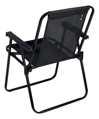 Cadeira De Praia Aço Pintado Até 110kg Mor 02059 Cor Preto