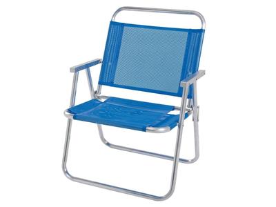 Cadeira De Praia Oversize 140kg Alumínio Reforçada Larga Mor