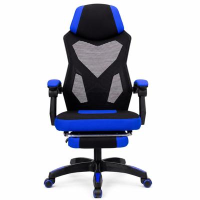 Cadeira Escritório Fortt Verona Azul Reclinável Com apoio para Pernas Mesh 120kg CEGF01A