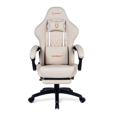 Cadeira Gamer Husky Tempest 700, Até 145kg, Almofadas, Reclinável 150º, PU, Descanso para Pés, Branca - HCG700BR