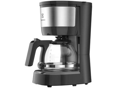 Cafeteira Elétrica Electrolux 15 Xícaras Efficient com Filtro Permanente Removível Cor Inox Preta (ECM10)