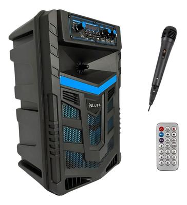 Caixa De Som Amplificada 2000w Bluetooth com Microfone