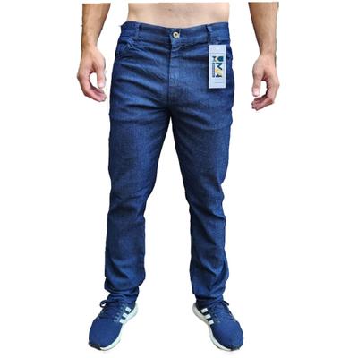 Calça Jeans Masculina Escura Tradicional Para Trabalho com Lycra Elastano Atacado