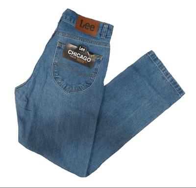 Calça Lee Jeans Tradicional Masculina 100 Algodão Reta.