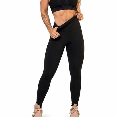 Calça Legging Modeladora Flanelada Suplex - Cós Alto Duplo: Legging Térmica Peluciada