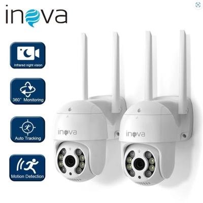 Câmera de segurança a Prova Dágua sem fio gira 360 HD 1080P IP66 APP ICSee 110 e 220V